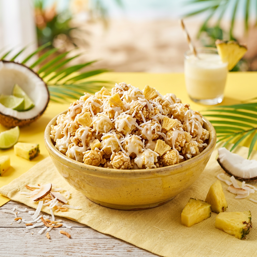 Tropical sweet popcorn duo